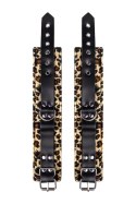 Anonymo handcuffs, PU leather, print, 27 cm