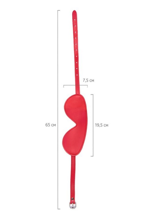Anonymo mask, PU leather, red, 65 cm Anonymo mask, PU leather, red, 65 cm