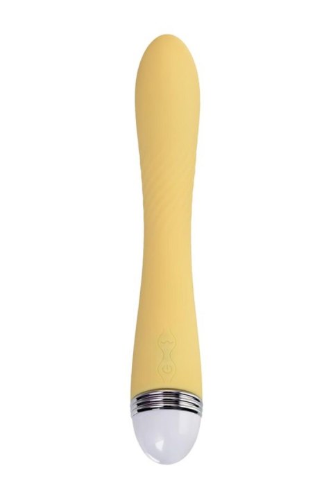 Vibrator Flovetta by Toyfa Calla, silicone, yellow, 22 cm Vibrator Flovetta by Toyfa Calla, silicone, yellow, 22 cm