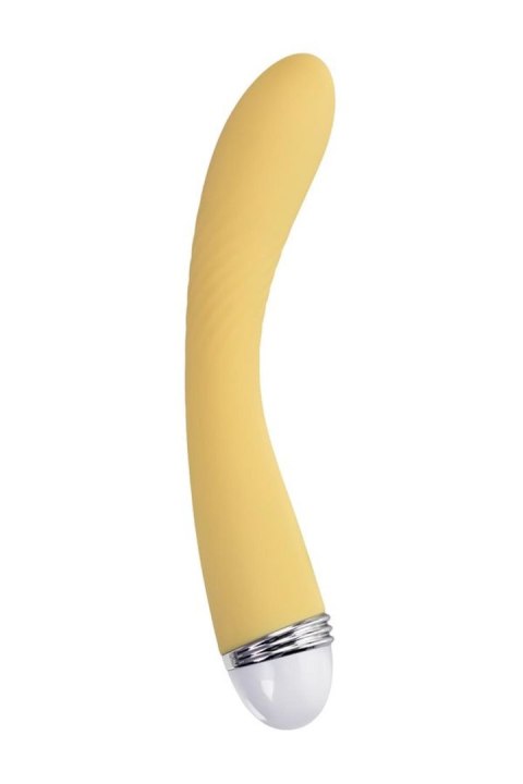 Vibrator Flovetta by Toyfa Calla, silicone, yellow, 22 cm Vibrator Flovetta by Toyfa Calla, silicone, yellow, 22 cm