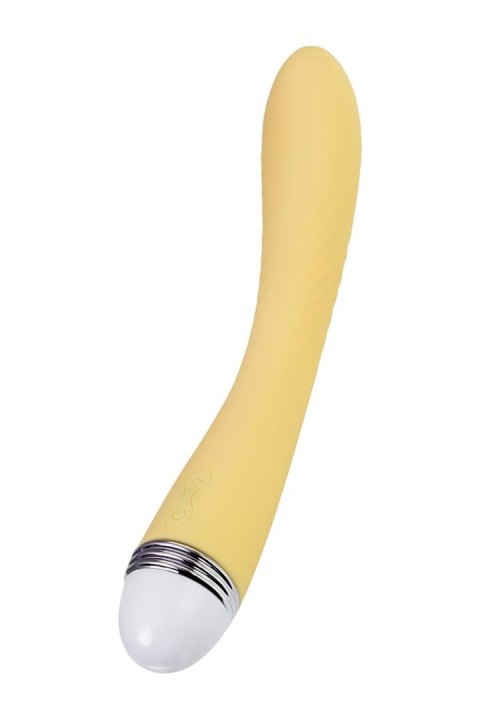 Vibrator Flovetta by Toyfa Calla, silicone, yellow, 22 cm Vibrator Flovetta by Toyfa Calla, silicone, yellow, 22 cm