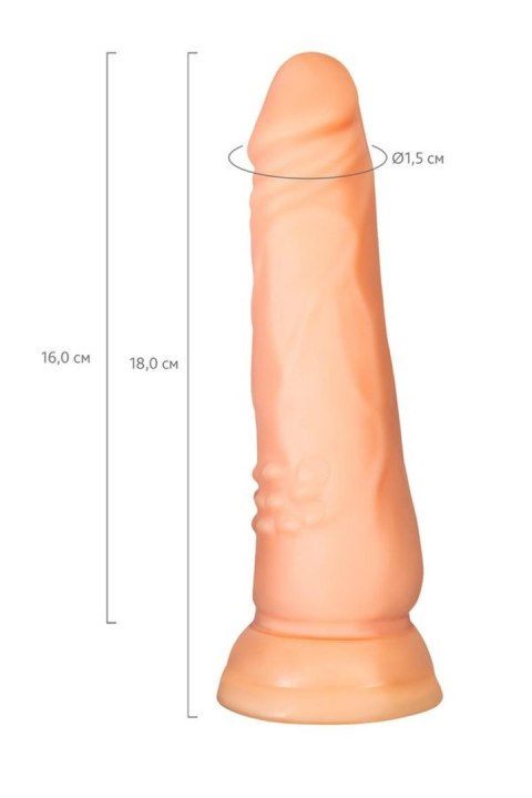 A-TOYS, Realistic Dildo, TPE, Flesh, 16.8 cm A-TOYS, Realistic Dildo, TPE, Flesh, 16.8 cm