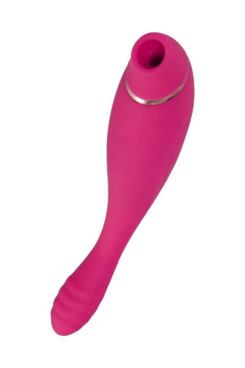 JOS Danvi vibrator with vacuum wave stimulation, silicone, pink, 21.5 cm JOS Danvi vibrator with vacuum wave stimulation, silicone, pink, 21.5 cm