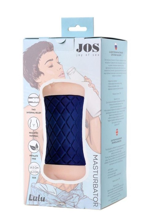 JOS LULU, Masturbator double-sided, TPR, fleshy, 14.5 cm JOS LULU, Masturbator double-sided, TPR, fleshy, 14.5 cm