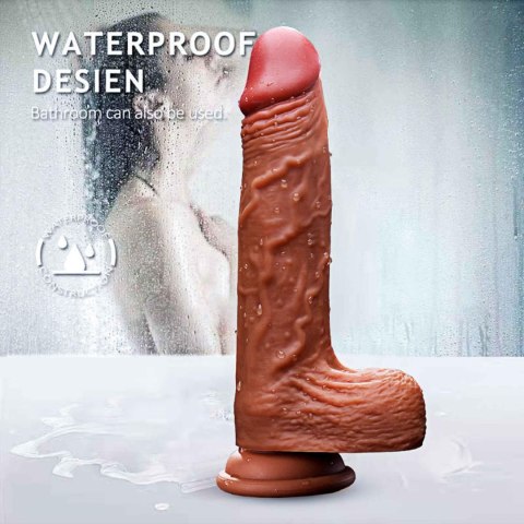 Wibrator-Silicone, Vibration 10, Rotate, Telescopic, Heating, 21cm Wibrator-Silicone, Vibration 10, Rotate, Telescopic, Heating, 21cm