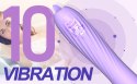 Wibrator-Silicone Vibrator USB, 10 vibration modes, Heating