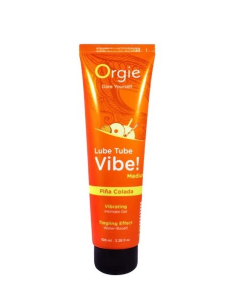 Lube Tube Vibe! - Medium - Pina Colada - 100ml | 3.38 fl oz. Lube Tube Vibe! - Medium - Pina Colada - 100ml | 3.38 fl oz.