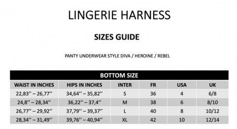 HARNESS LINGERIE HEROINE - M HARNESS LINGERIE HEROINE - M