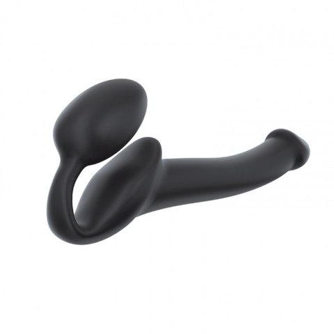 SEMI-REALISTIC BENDABLE STRAP-ON BLACK - S SEMI-REALISTIC BENDABLE STRAP-ON BLACK - S