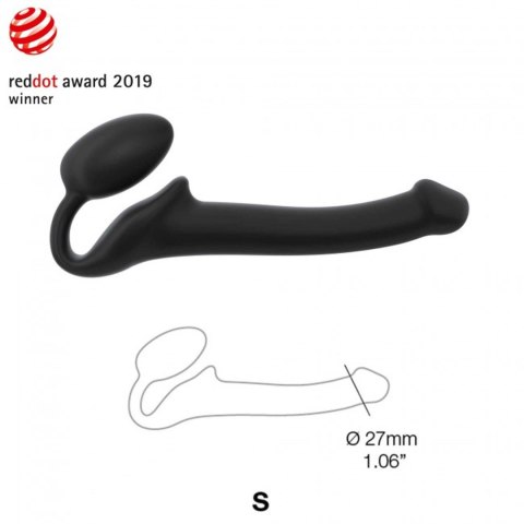 SEMI-REALISTIC BENDABLE STRAP-ON BLACK - S SEMI-REALISTIC BENDABLE STRAP-ON BLACK - S