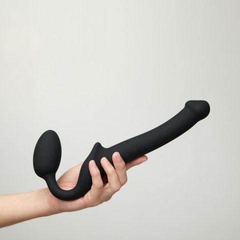 SEMI-REALISTIC BENDABLE STRAP-ON BLACK - S SEMI-REALISTIC BENDABLE STRAP-ON BLACK - S