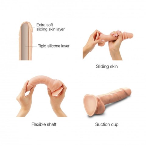 SLIDING SKIN REALISTIC DILDO VANILLA M SLIDING SKIN REALISTIC DILDO VANILLA M