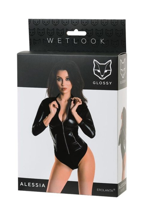 Wetlook body dress ALESSIA - black L Wetlook body dress ALESSIA - black L