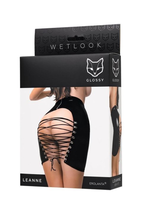 Wetlook skirt Leanne - black M Wetlook skirt Leanne - black M
