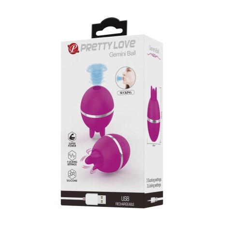 PRETTY LOVE - Gemini Ball, Silicone, USB rechargeable