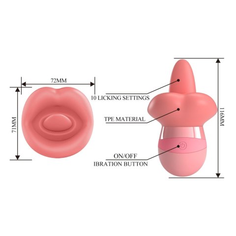 PRETTY LOVE - Kylee, 10 licking settings, TPR