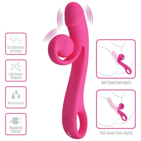 PRETTY LOVE - Love Romance Beau Snail Rabbit - Hot Pink PRETTY LOVE - Love Romance Beau Snail Rabbit - Hot Pink