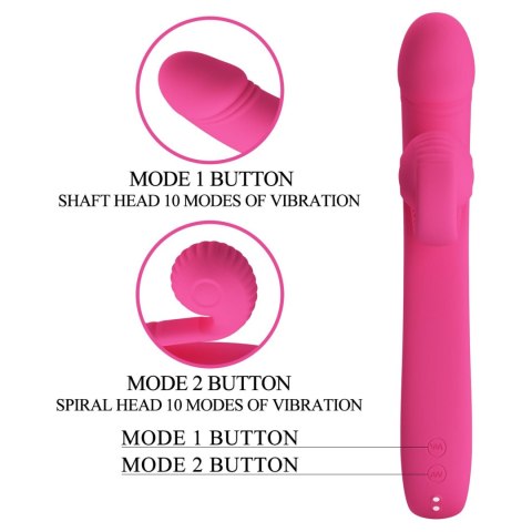 PRETTY LOVE - Love Romance Beau Snail Rabbit - Hot Pink PRETTY LOVE - Love Romance Beau Snail Rabbit - Hot Pink