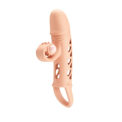 ROMANCE - Penis sleeve, TPE material,vibration, battery LR41*3, Flesh ROMANCE - Penis sleeve, TPE material,vibration, battery LR41*3, Flesh