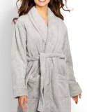 Szlafrok Lauren Long Grey M